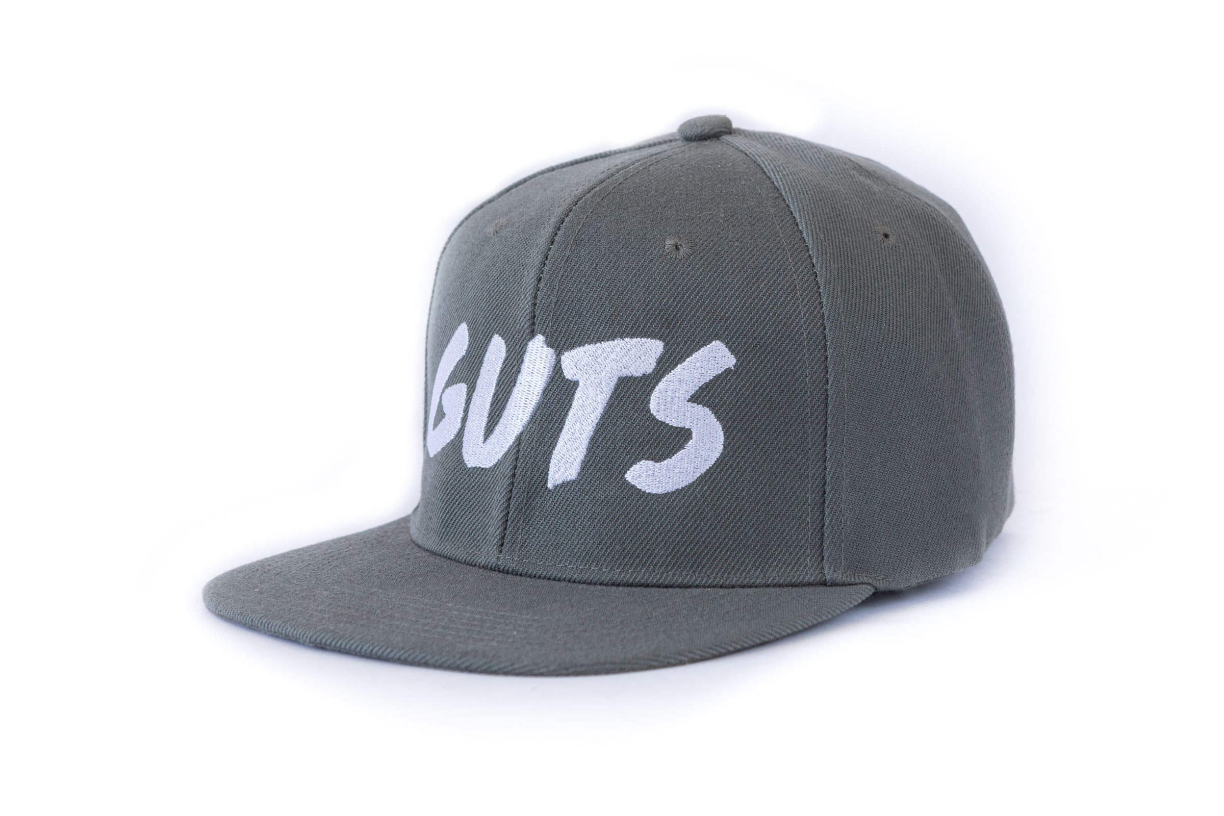 Gray embroidered cap