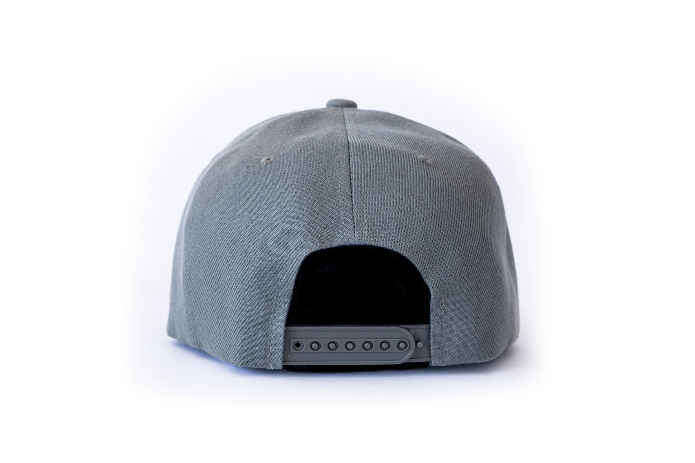 Gray embroidered cap